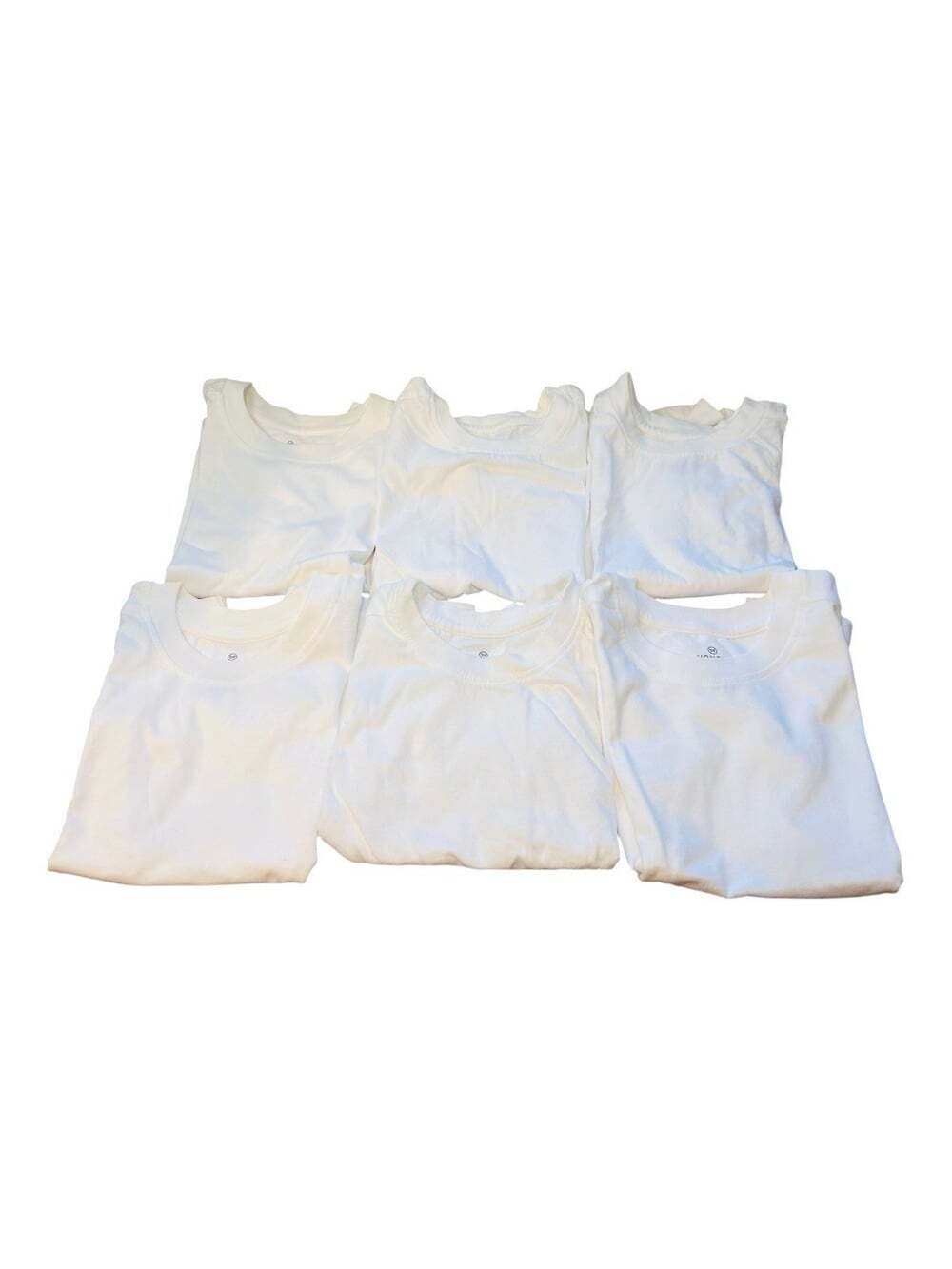 The Honest Company Unisex 3T Toddler 6 Piece White Short Sleeve T-Shirt Set